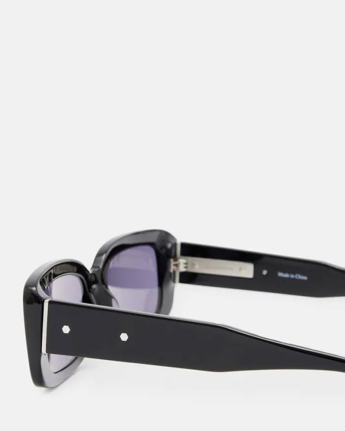 Sonic Sunglasses Gloss Black Women AllSaints Accessories