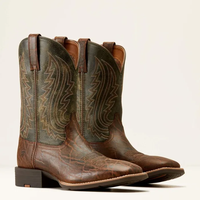Sport Big Country Cowboy Boot Mahogany Elephant Printforest Green Men Ariat Western Boots