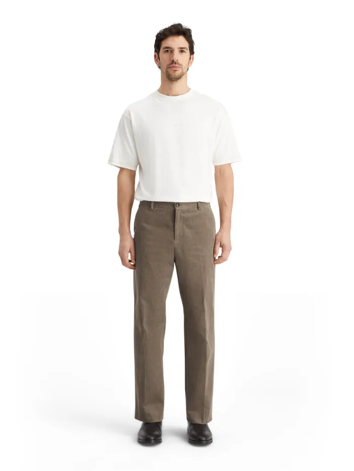 Straight Fit Cotton Corduroy Chino Cappuchino Men Scotch and Soda Pants
