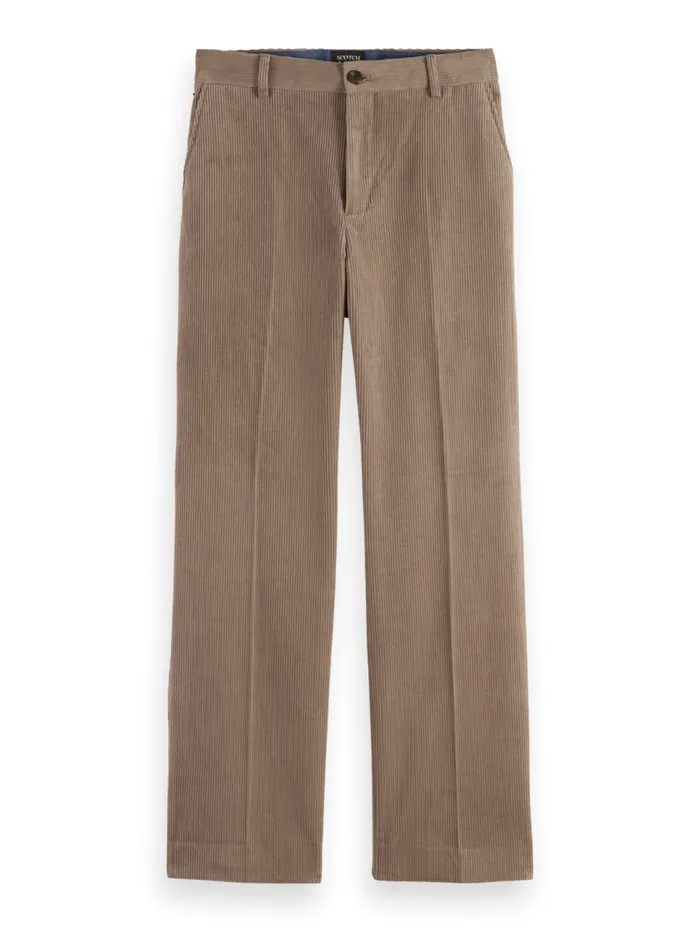 Straight Fit Cotton Corduroy Chino Cappuchino Men Scotch and Soda Pants