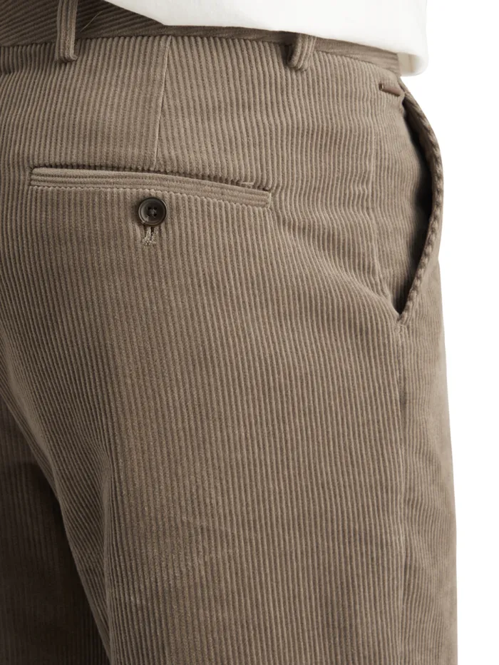 Straight Fit Cotton Corduroy Chino Cappuchino Men Scotch and Soda Pants