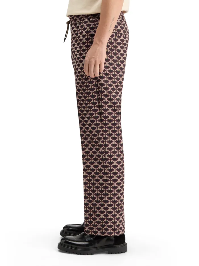 STRAIGHT FIT JACQUARD JOGGER Geo Tulip Men Scotch and Soda Pants