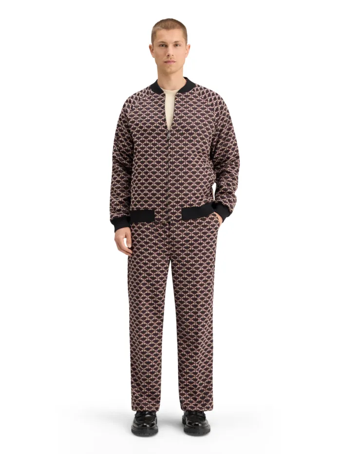 STRAIGHT FIT JACQUARD JOGGER Geo Tulip Men Scotch and Soda Pants