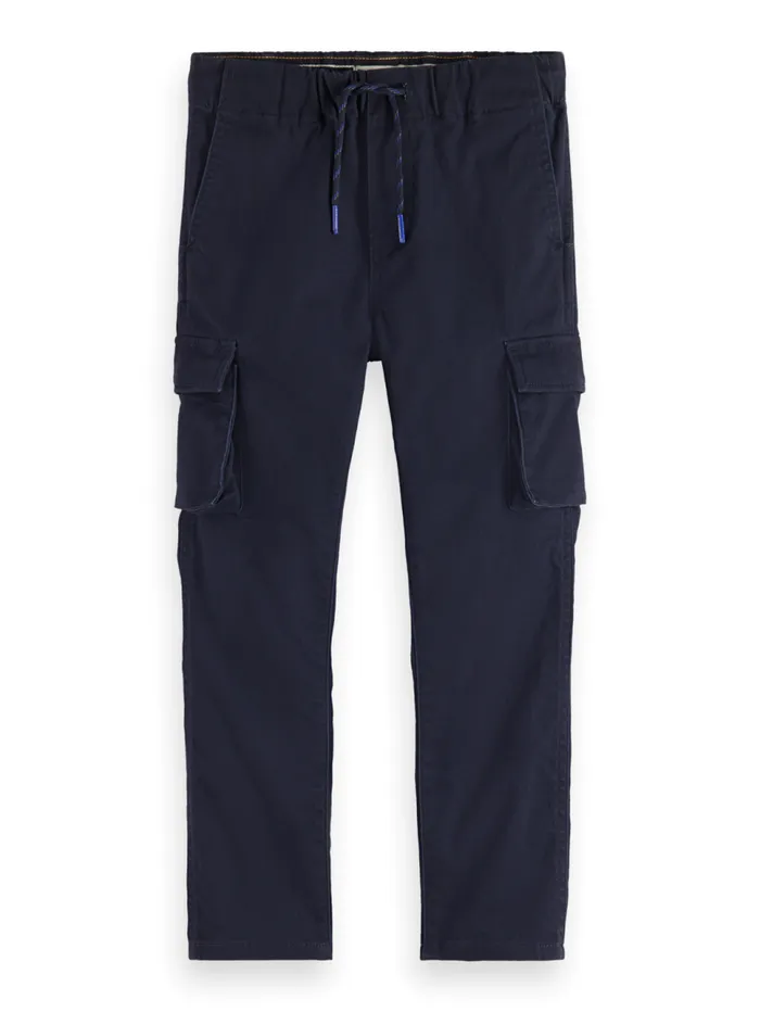 STRAIGHT LEG PEACHED CARGO PANT Military Kids Scotch and Soda Pants