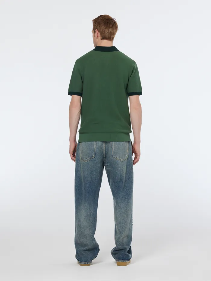 Structured Knitted Solid Polo Black Men Scotch and Soda TShirts and Polo Shirts Structured Knitted Solid Polo Black Men Scotch and Soda TShirts and Polo Shirts