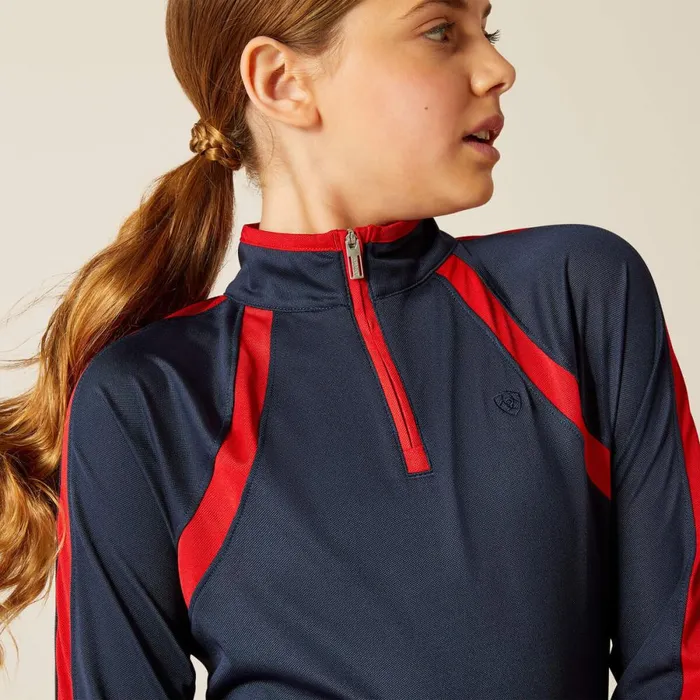 Sunstopper 30 14 Zip Baselayer Navyt Kids Ariat English Riding Clothing Sunstopper 30 14 Zip Baselayer Navyt Kids Ariat English Riding Clothing