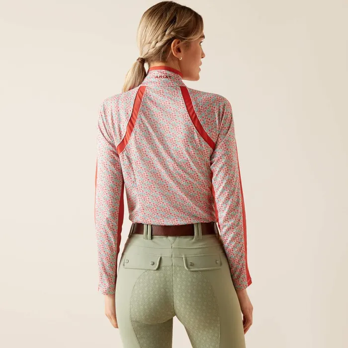 Sunstopper 30 14 Zip Baselayer Petals Women Ariat TShirts and Tops Sunstopper 30 14 Zip Baselayer Petals Women Ariat TShirts and Tops