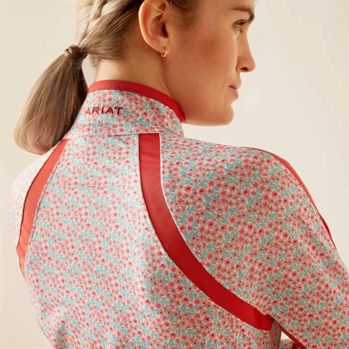Sunstopper 30 14 Zip Baselayer Petals Women Ariat TShirts and Tops Sunstopper 30 14 Zip Baselayer Petals Women Ariat TShirts and Tops