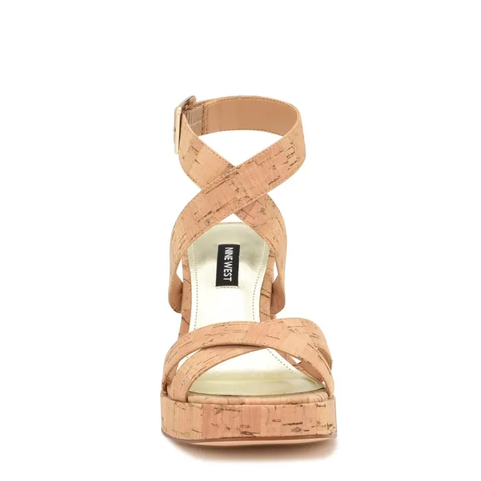 Tackle Ankle Strap Platform Sandals Natural Cork Women Nine West Platforms Tackle Ankle Strap Platform Sandals Natural Cork Women Nine West Platforms