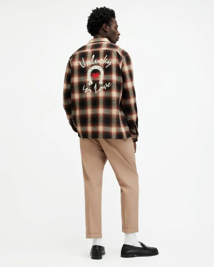 Tallis Slim Fit Cropped Tapered Pants Toffee Taupe Men AllSaints Pants