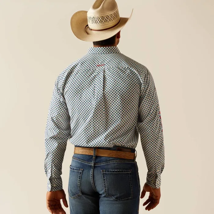 Team Lochlan Fitted Shirt White Men Ariat Button Down Shirts Team Lochlan Fitted Shirt White Men Ariat Button Down Shirts