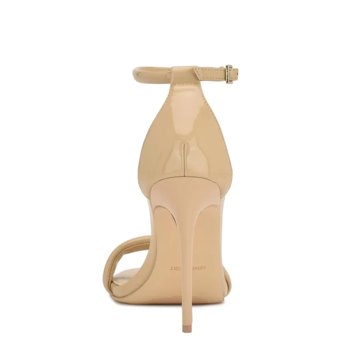 Teeya Ankle Strap Sandals Light Natural Patent Women Nine West Sandals Teeya Ankle Strap Sandals Light Natural Patent Women Nine West Sandals