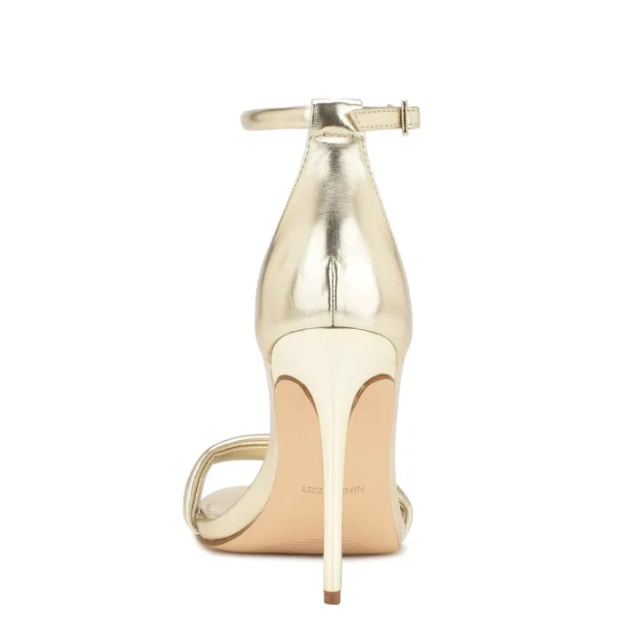 Teeya Ankle Strap Sandals Platino Women Nine West High Heels Teeya Ankle Strap Sandals Platino Women Nine West High Heels