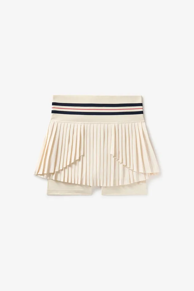 Tennis Women Fila Challenger Pleated Seamless Skort 922 Gardeniafilanavyfilared
