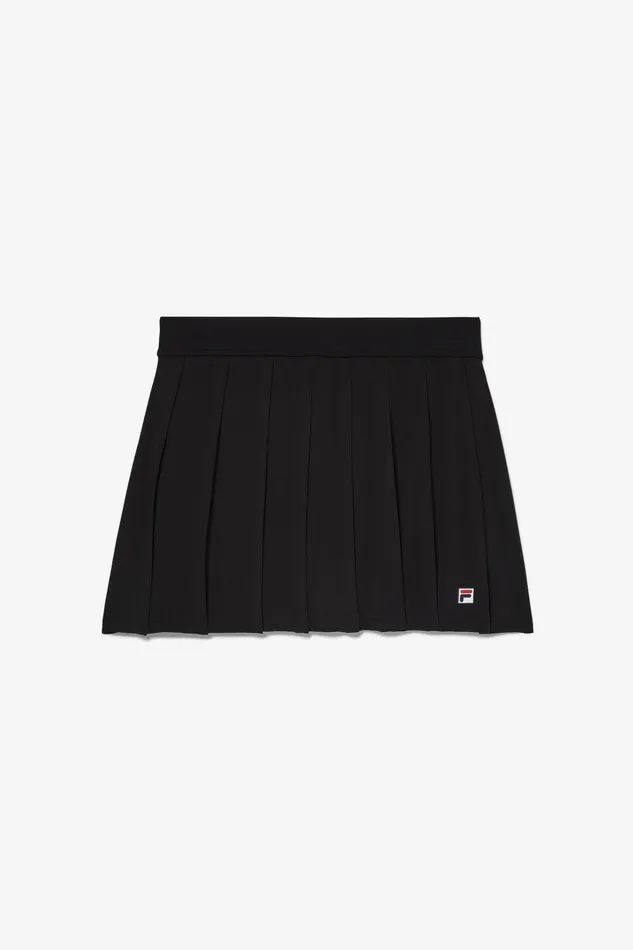 Tennis Women Fila Tennis Essentials Woven Pleated Skort 001 Black