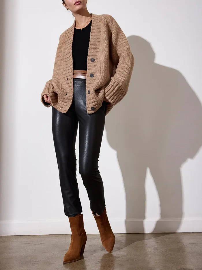 The Cassian Cardigan Camel Mlange Women Brochu Walker Cardigans