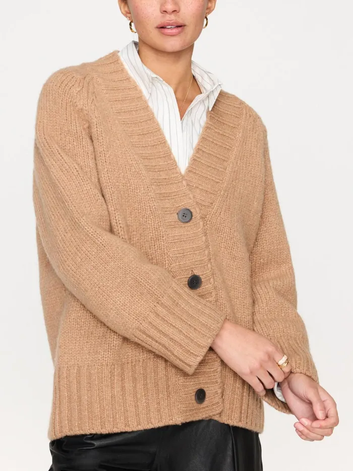 The Cassian Cardigan Camel Mlange Women Brochu Walker Cardigans