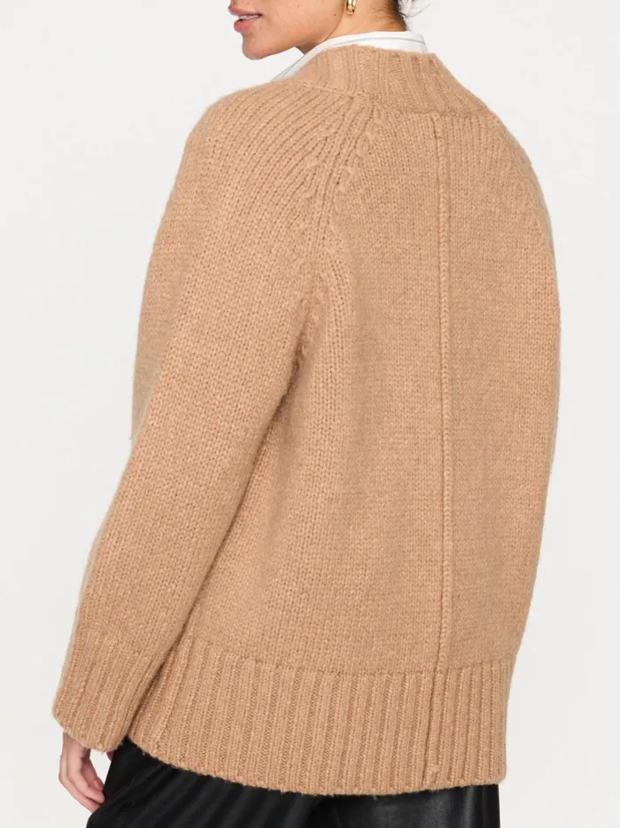 The Cassian Cardigan Camel Mlange Women Brochu Walker Cardigans