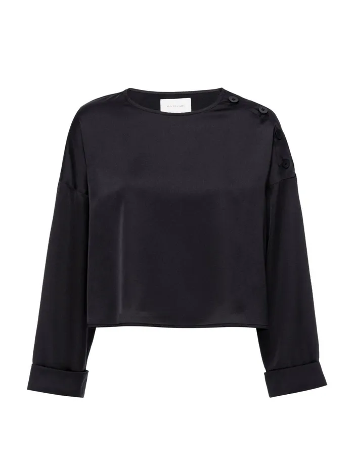 The Dallas Blouse Onyx Women Brochu Walker Tops