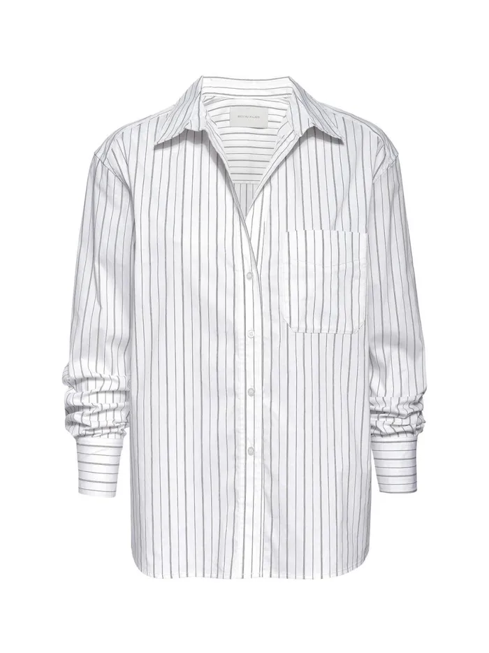 The Everyday Shirt White Stripe Women Brochu Walker Tops