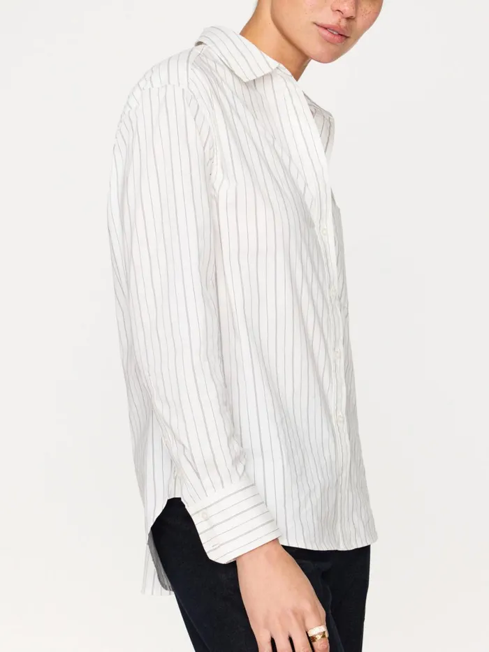 The Everyday Shirt White Stripe Women Brochu Walker Tops