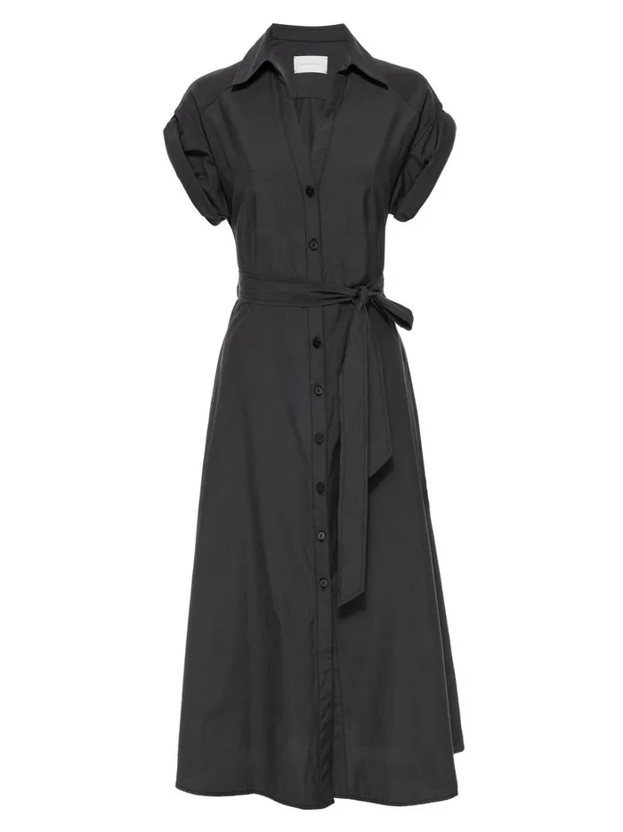 The Fia Belted Dress Washed Black Women Brochu Walker Dresses