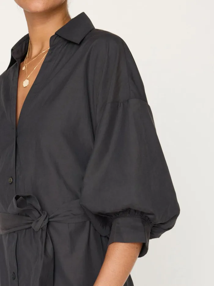 The Kate Belted Dress Washed Black Women Brochu Walker Dresses