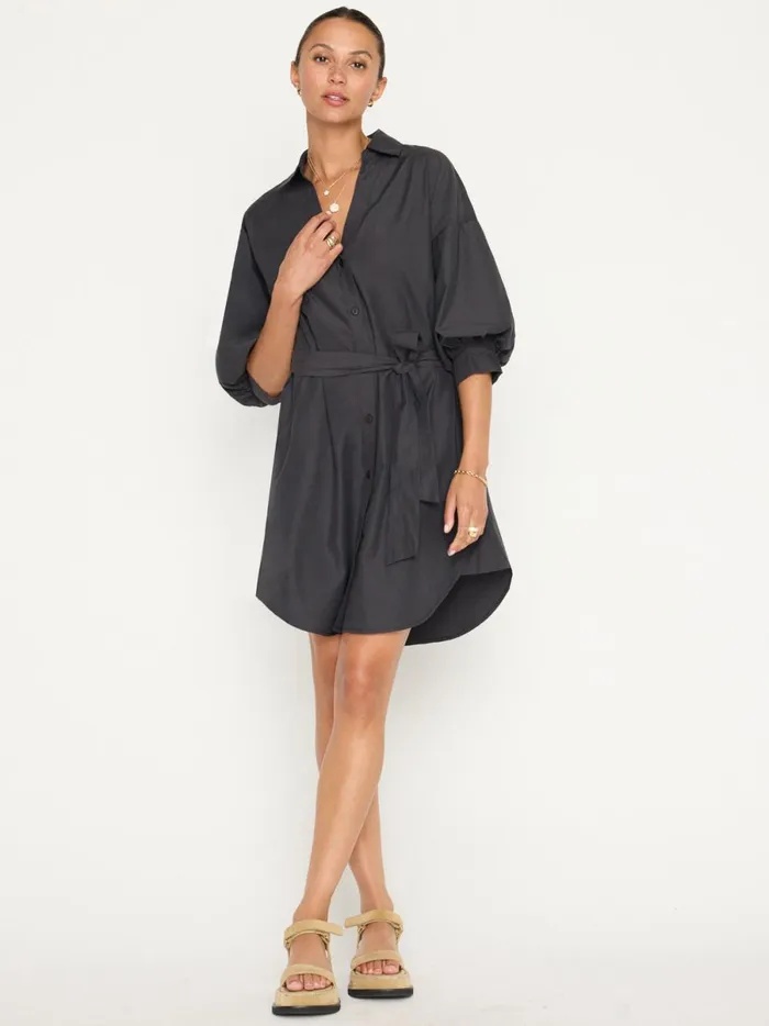 The Kate Belted Dress Washed Black Women Brochu Walker Dresses