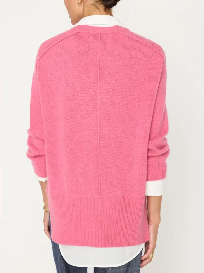 The Looker Layered VNeck Aster Pink Women Brochu Walker Looker Sweaters