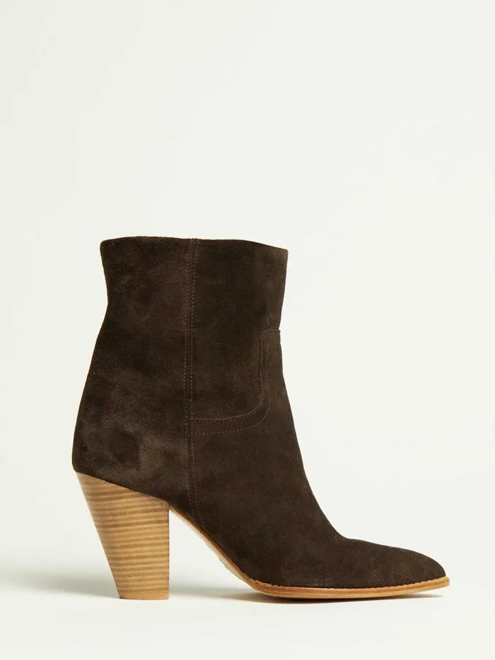 The Marfa Suede Ankle Boot Saddle Brown Women Brochu Walker Shoes