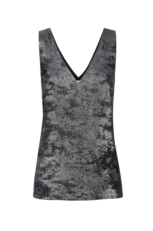 The Oda Tank Galaxy Silver Women Brochu Walker Tops