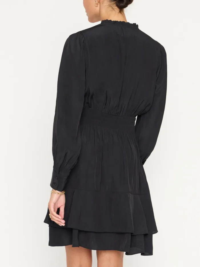 The Olivia Smocked Dress Black Onyx Women Brochu Walker Dresses