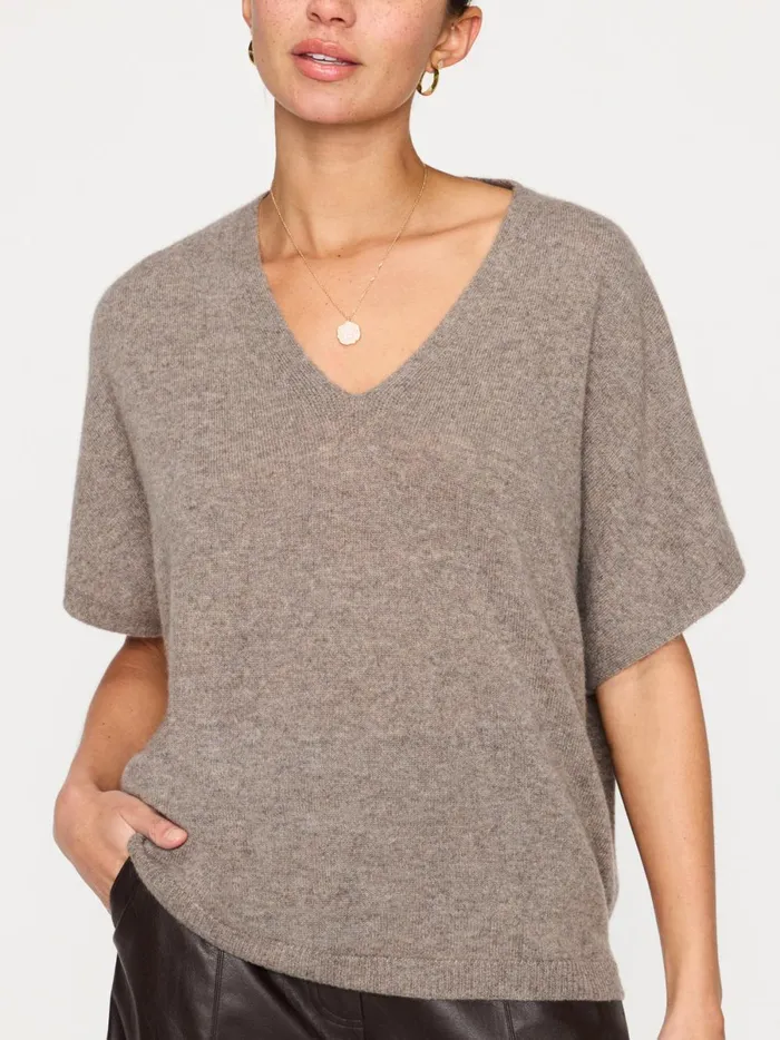 The Ophi Vee Otter Mlange Women Brochu Walker 100 Cashmere