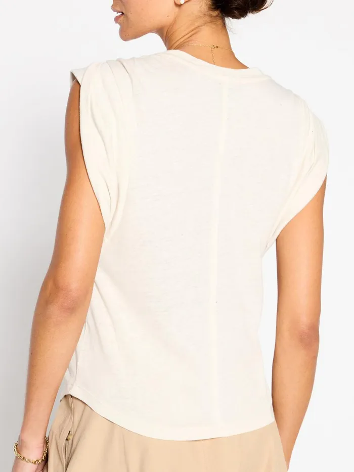 The Reins Tee Tallow Beige Women Brochu Walker Tops