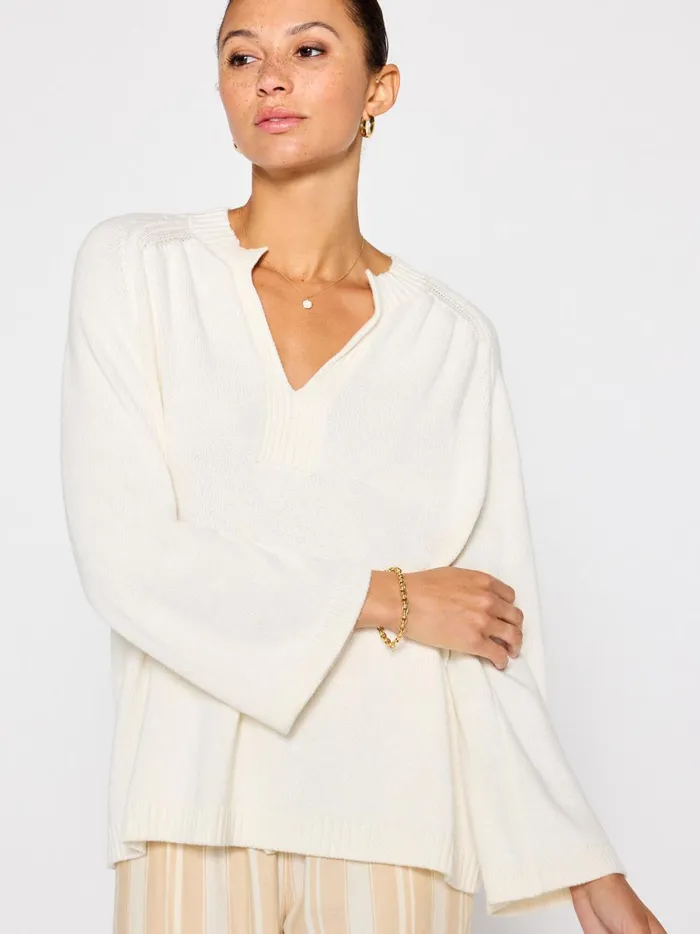 The Riley Sweater Chalk Women Brochu Walker Sweaters