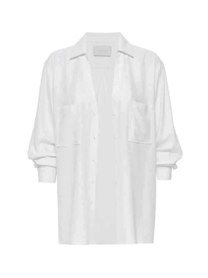 The River Shirt Salt White Women Brochu Walker Tops