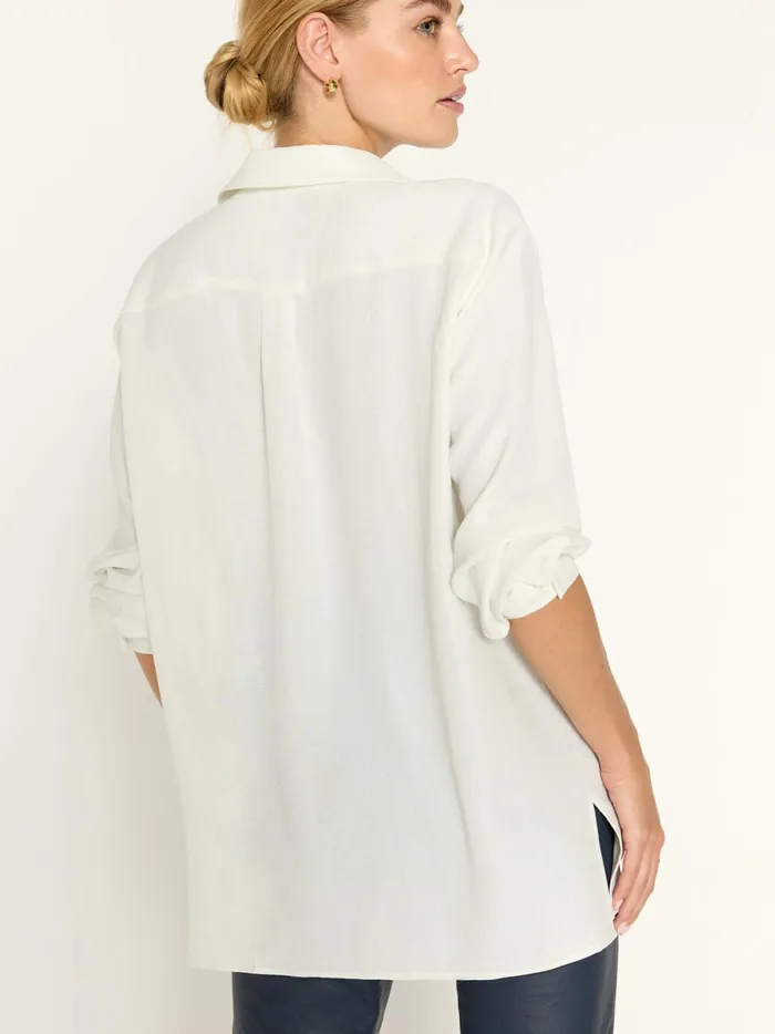 The River Shirt Salt White Women Brochu Walker Tops