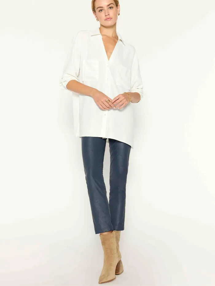 The River Shirt Salt White Women Brochu Walker Tops