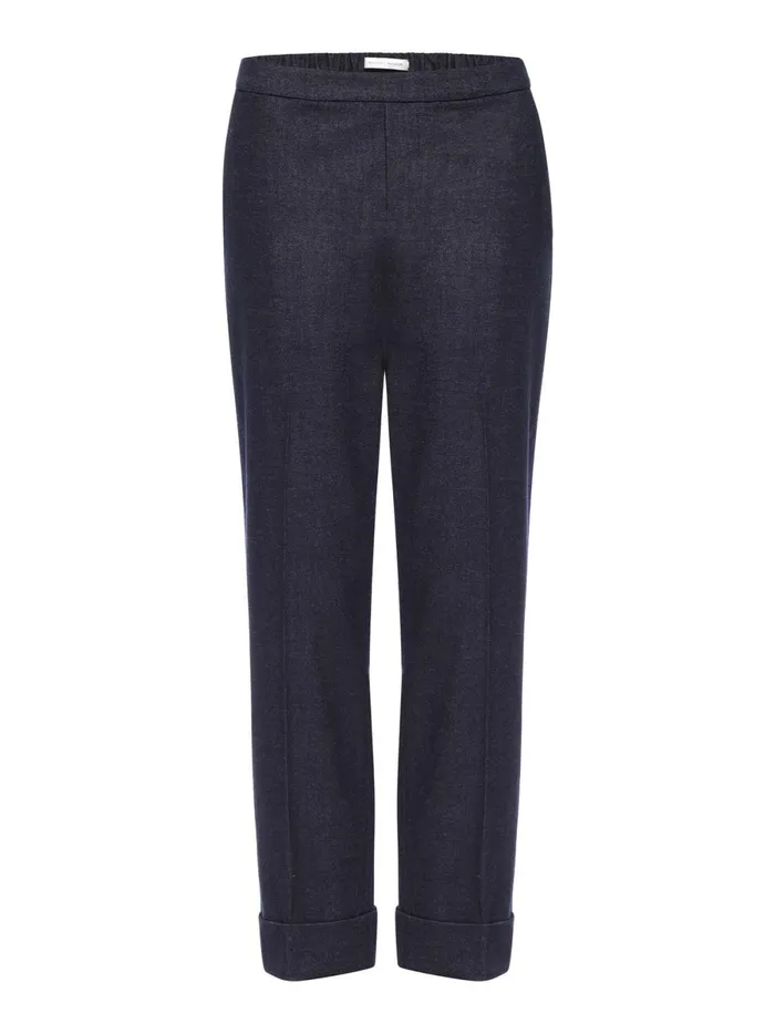 The Westport Brushed Pant Navy Mlange Women Brochu Walker Bottoms