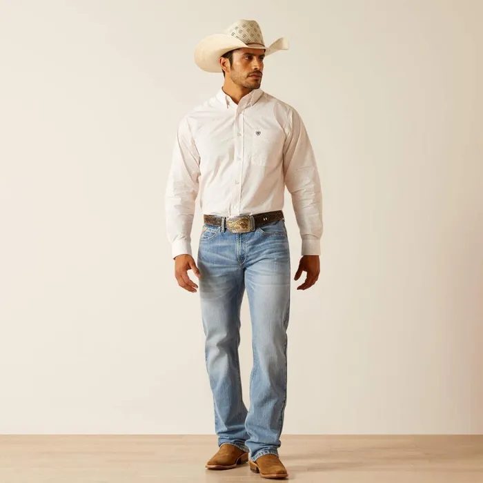 Thor Fitted Shirt White Men Ariat Button Down Shirts Thor Fitted Shirt White Men Ariat Button Down Shirts