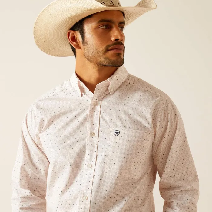 Thor Fitted Shirt White Men Ariat Button Down Shirts Thor Fitted Shirt White Men Ariat Button Down Shirts