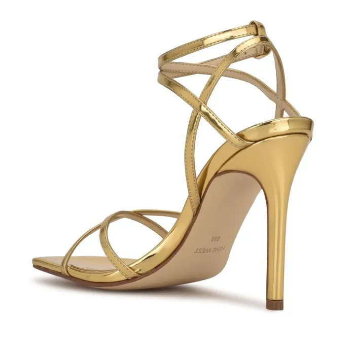 Tidle Ankle Strap Sandals Bronze Women Nine West Dress Tidle Ankle Strap Sandals Bronze Women Nine West Dress
