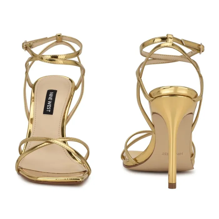 Tidle Ankle Strap Sandals Bronze Women Nine West Dress Tidle Ankle Strap Sandals Bronze Women Nine West Dress