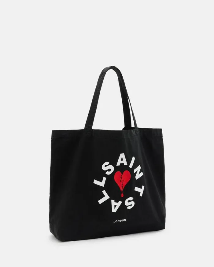 Tierra Break Up Logo Print Tote Bag Blackwhitered Women AllSaints Handbags and Wallets Tierra Break Up Logo Print Tote Bag Blackwhitered Women AllSaints Handbags and Wallets