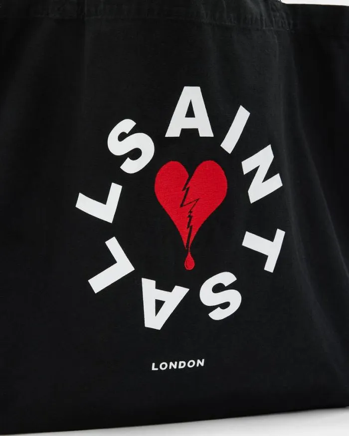 Tierra Break Up Logo Print Tote Bag Blackwhitered Women AllSaints Handbags and Wallets Tierra Break Up Logo Print Tote Bag Blackwhitered Women AllSaints Handbags and Wallets
