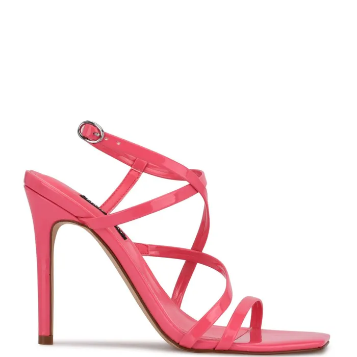 Tilas Heeled Sandals Miami Pink Women Nine West Heeled
