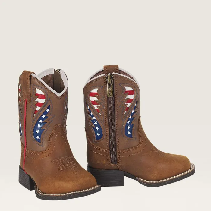Toddler Lil Stompers George Boot Brown Kids Ariat Toddler Footwear