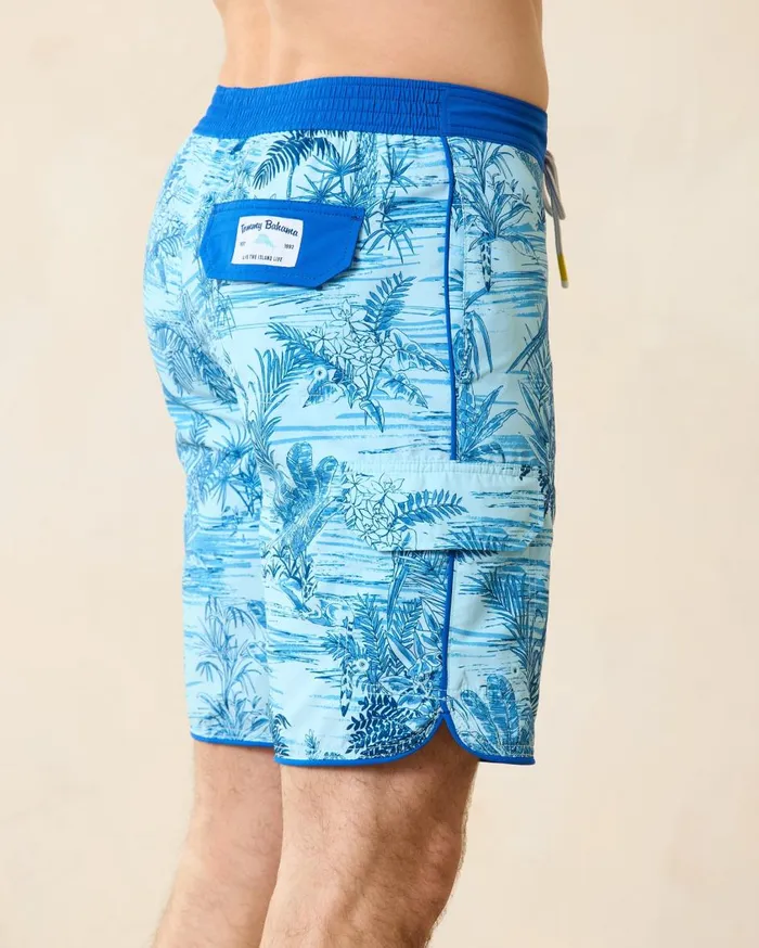 Tommy Bahama Baja Cove 9Inch Boardshorts River Blue Men Swim and Boardshorts Tommy Bahama Baja Cove 9Inch Boardshorts River Blue Men Swim and Boardshorts