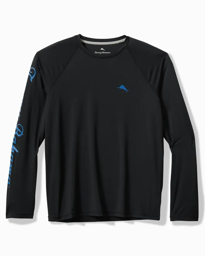 Tommy Bahama Big and Tall Chill Time Lush Hour Crew IslandZone Rash Guard Classic Blue Big and Tall TShirts Tommy Bahama Big and Tall Chill Time Lush Hour Crew IslandZone Rash Guard Classic Blue Big and Tall TShirts