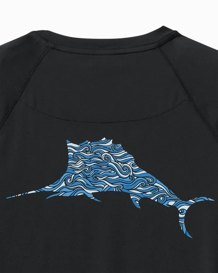 Tommy Bahama Big and Tall Chill Time Lush Hour Crew IslandZone Rash Guard Classic Blue Big and Tall TShirts Tommy Bahama Big and Tall Chill Time Lush Hour Crew IslandZone Rash Guard Classic Blue Big and Tall TShirts
